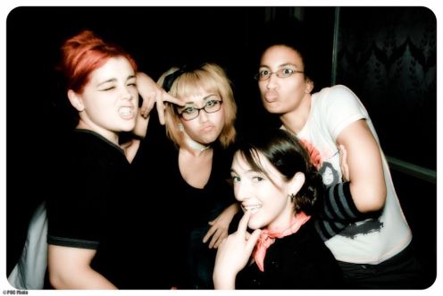 Hanging out at the Jewelbox (Mercury Troy, Lady Tatas, Daniela Dee & Jesse Belle-Jones)