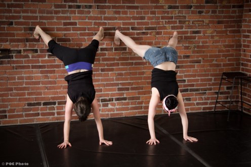 A recent rehearsal shot of Flirty and Bella (POC Photo)