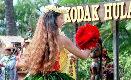 Image from the Kodak Hula Show in 1997 (Star-Bulletin, 1997)