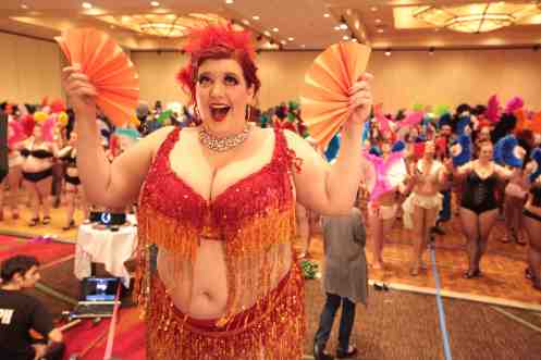 Jezebel Express who lead last year's record breaking fans dance (photo by Don Spiro)