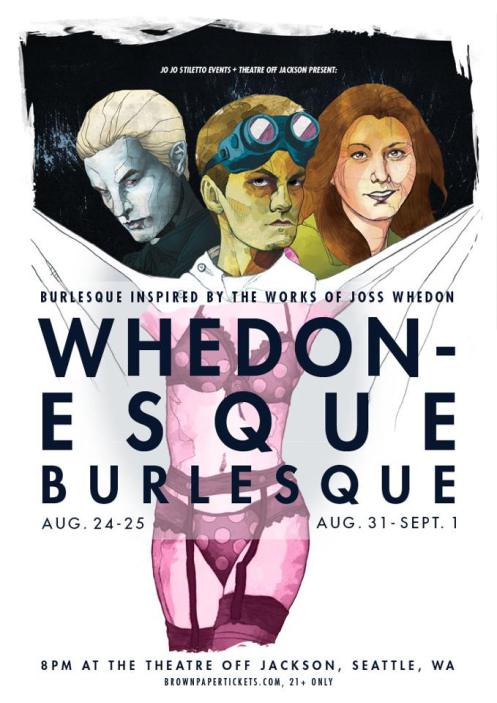 The 2012 poster for Whedonesque Burlesque