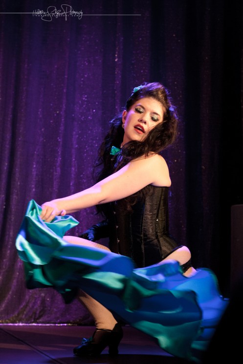 Zsa Zsa Bordeaux the titillating tapper, tap dancing and twirling (Photo by Heather Schofner)